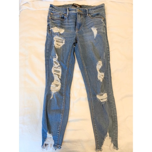 Express Distressed Jeans - 8S - Picture 1 of 3
